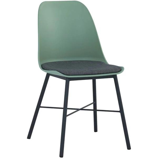 Laxmi Dining Chair - Dusty Green & Black