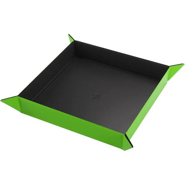 Gamegenic Magnetic Dice Tray Square Black/Green