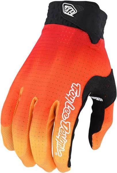 Troy Lee Designs Air Gloves - Jet Fuel Black / Red / Medium