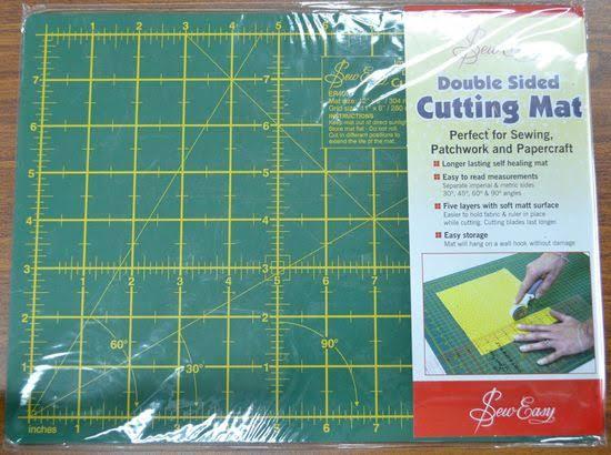 Sew Easy Double Sided Cutting Mat Size 12" x 9"