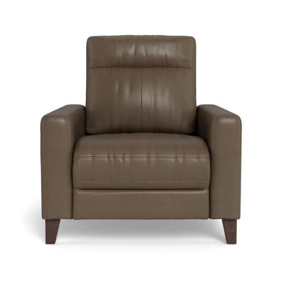 Xander Leather Electric Recliner Armchair Taupe by Freedom