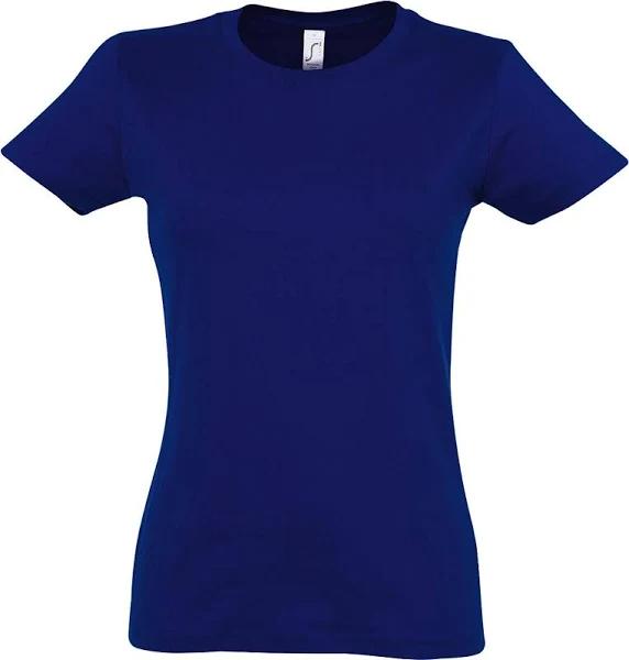 SOLS Womens/Ladies Imperial Heavy Short Sleeve T-Shirt Ultramarine Womens T-Shirt