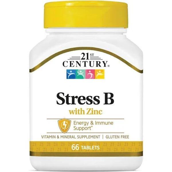 21st Century Stress B with Zinc - 66 Tablets