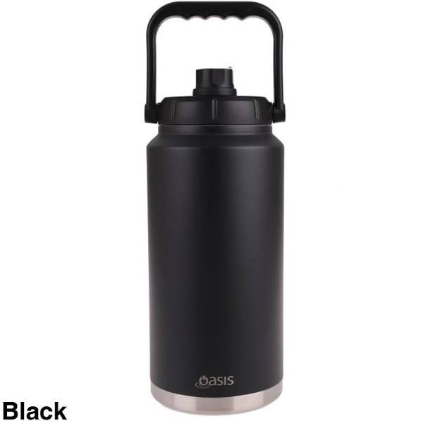 Oasis Stainless Steel Insulated Jug w/ Carry Handle 3.8L Black