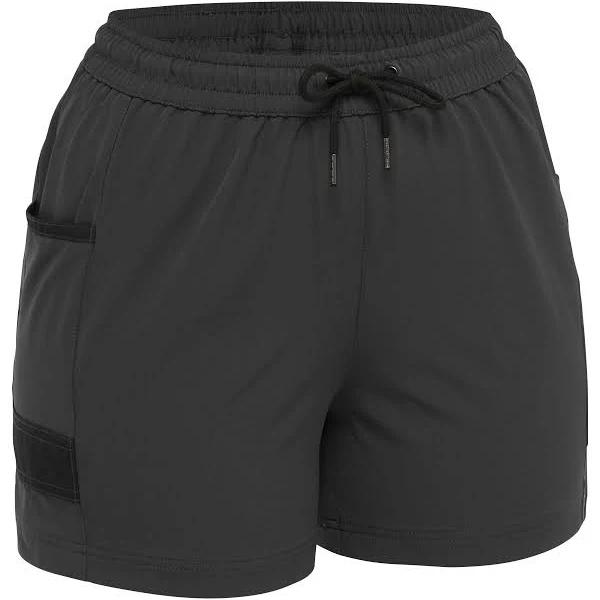 Bisley Womens Flex and Move 4-Way Stretch Elastic Waist Short - Charcoal 8