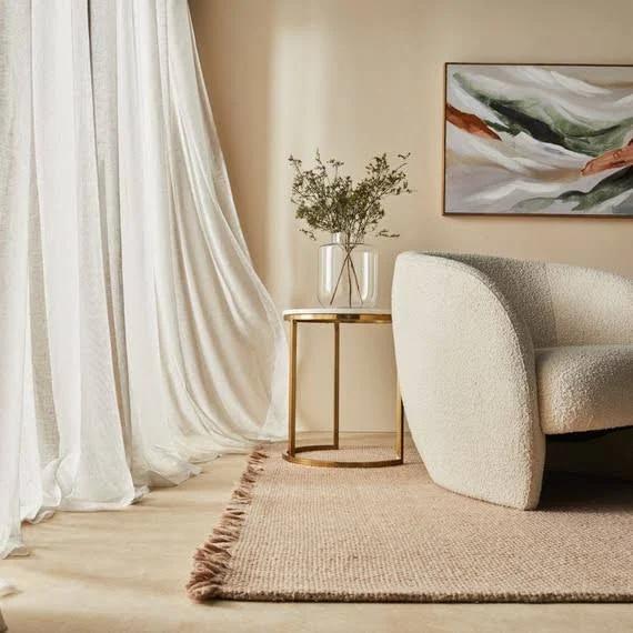 Bardwell Sheer S-Fold Curtain Natural by Freedom