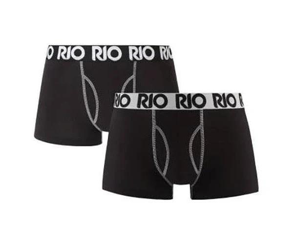 Rio 2 Pack Favourites Trunks Cotton Stretch Mens Briefs Boxer Underwear MY7E2W Undies S