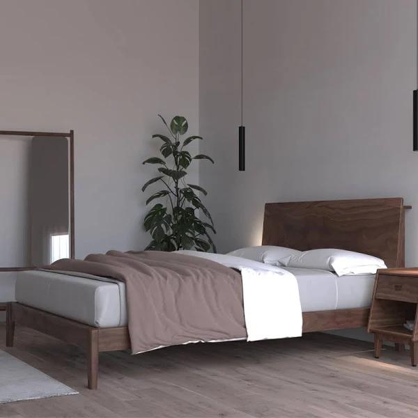 Ecosa Solid Timber Bed Base - Double Wooden Bed Base