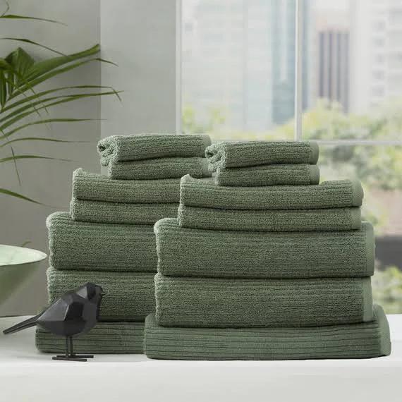 COALINGA Towel Set Sage by Freedom, 100% Cotton