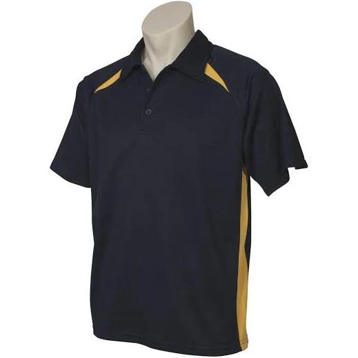 Biz Collection P7700 Mens Splice Polo M / Navy/Gold