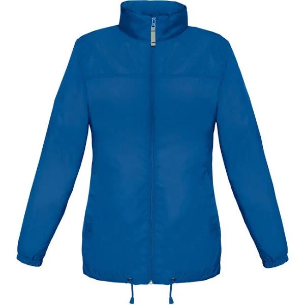 B&C Womens/Ladies Sirocco Lightweight Windproof, Showerproof & Water Repellent Jacket Royal Blue M