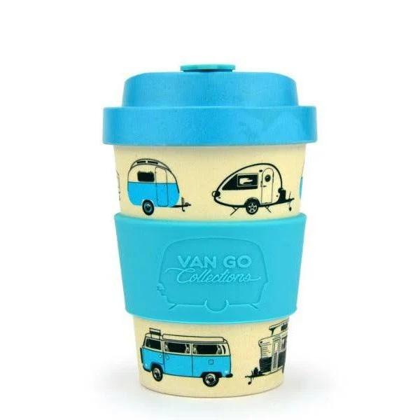 Bamboo Travel Mug 400ml - The Iconic Collection Pale Blue