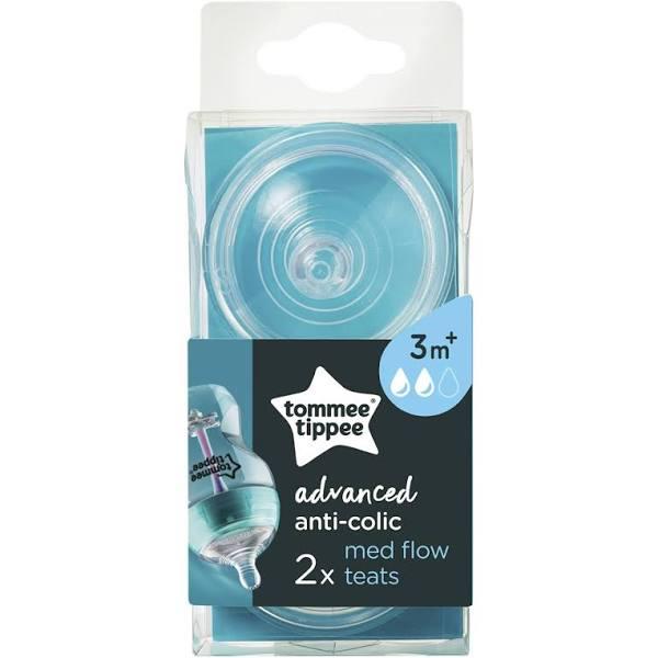 Tommee Tippee Advanced Anti Colic Medium Flow Teats 2 Pack