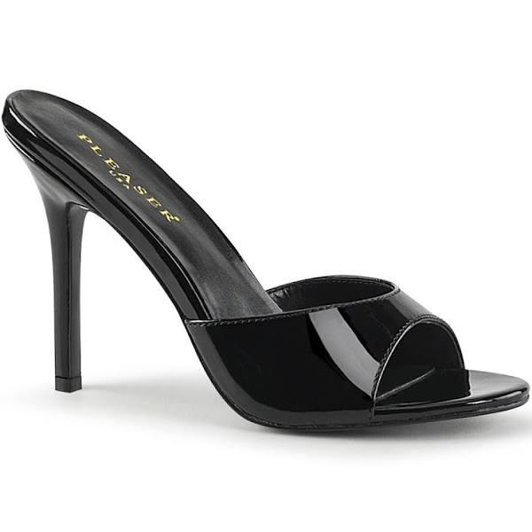 Pleaser CLASSIQUE-01 Black Patent Slide Size 10