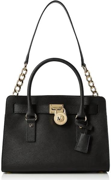 Michael Kors Hamilton Satchel Handbag - Black