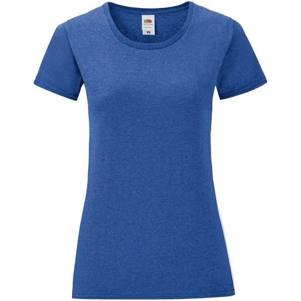 Fruit of The Loom Womens/Ladies Iconic T-Shirt (Heather Royal) (L)