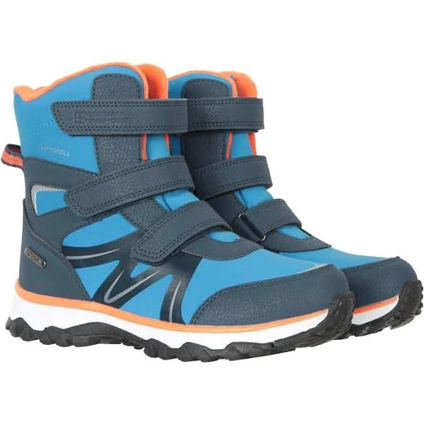 Mountain Warehouse Childrens/Kids Slope Adaptive Softshell Snow Boots Blue/Orange 10 UK Child