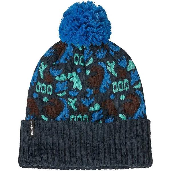 Patagonia Powder Town Beanie - Across Oceans / Smolder Blue - One Size