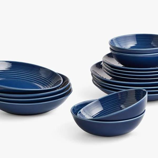 Royal Doulton Gordon Ramsay Denim Blue Dinner Set 16 Piece