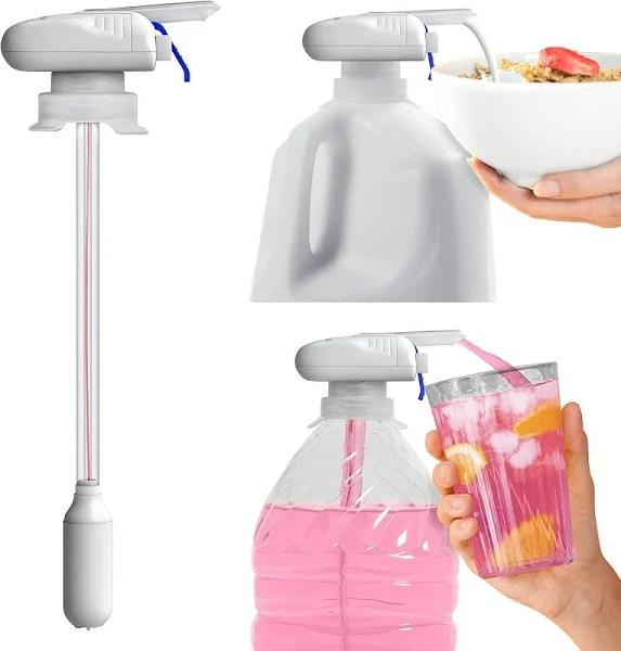 The Magic Tap Automatic Drink Dispenser: Hands-free Milk, Beverage Dispenser, Drink Dispenser For Fridge Juice, Gifts For Women & Men: 1 Pack White