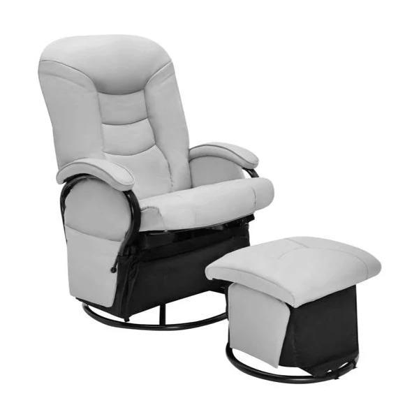 4Baby Glider Chair & Ottoman Jordan Grey