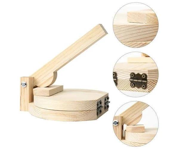 Dumpling Wrapper Authentic Tortilla Maker Wood Roti Press Tools Mold Pasta Manual Corn Presser Dough Pressing Mexican Wooden