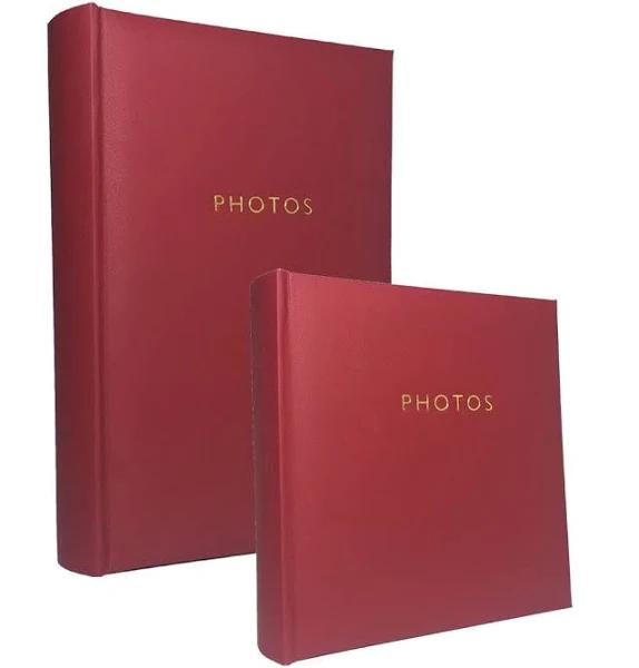 Platinum Havana Slip-in 4x6 200 Photo Album - Red