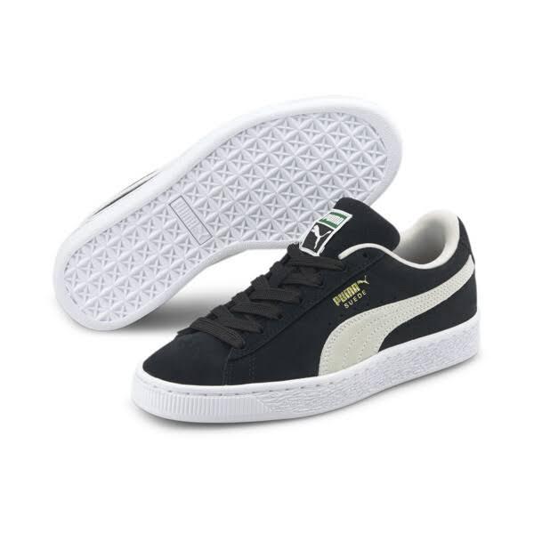 Puma Suede Classic 21 Jr 'Black White' Sneakers | Kid's Size 6