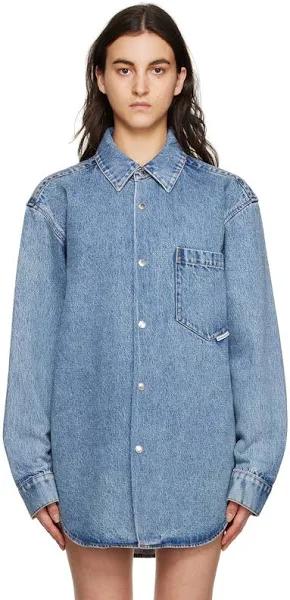 Alexander Wang Indigo Oversized Denim Shirt