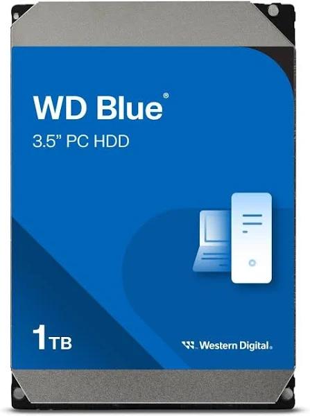 WD Blue 1TB SATA 6Gb/s 7200 RPM 64MB Cache 8.9cm Desktop Hard Drive (WD10EZEX)