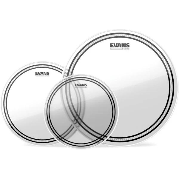 Evans EC2 Tompack, Clear, Standard (12 Inch, 13 Inch, 16 inch)