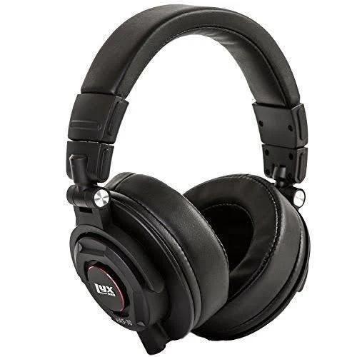 LyxPro HAS-30 Closed Back Over-Ear Professional Recording Headphones For Studio Monitoring, DJ and Home Entertainment,Black