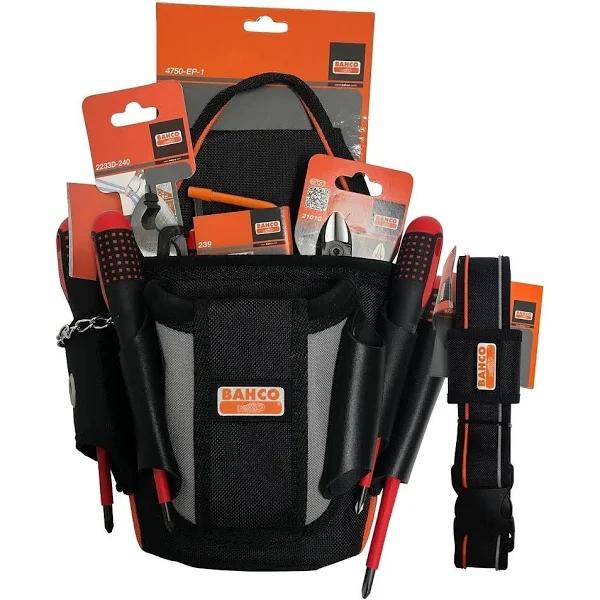 Bahco Electrician's Tool Pouch With Tools 4750-ETK