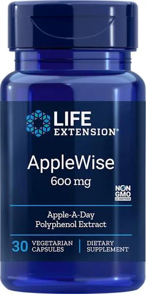 Life Extension AppleWise 600mg 30 Veggie Capsules