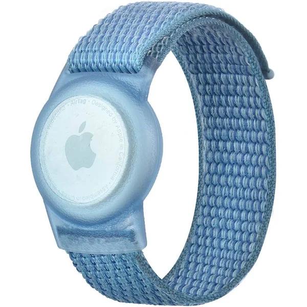 Apple Airtag Case Wristband Protective Cover Nylon Blue