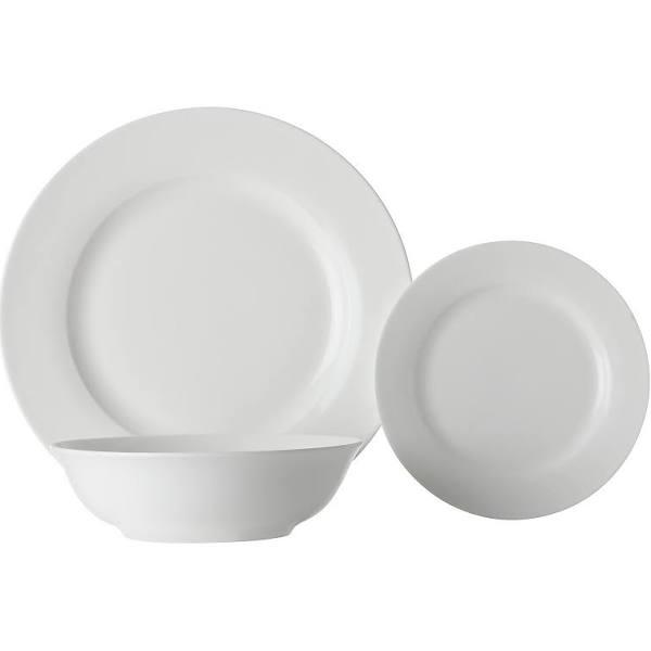 Maxwell & Williams Basics European Rim 12-piece Dinner Set, White