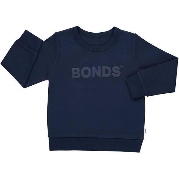 Bonds Kids Tech Sweats Pullover Navy 7