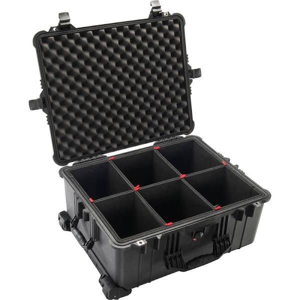 Pelican 1610 Case - Black With TrekPak Dividers