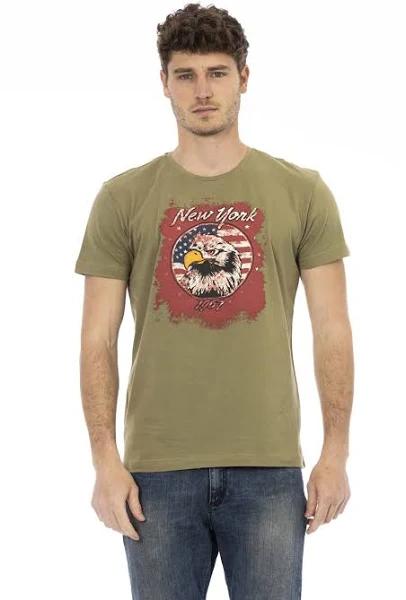 Trussardi Action Green Cotton T-Shirt - L