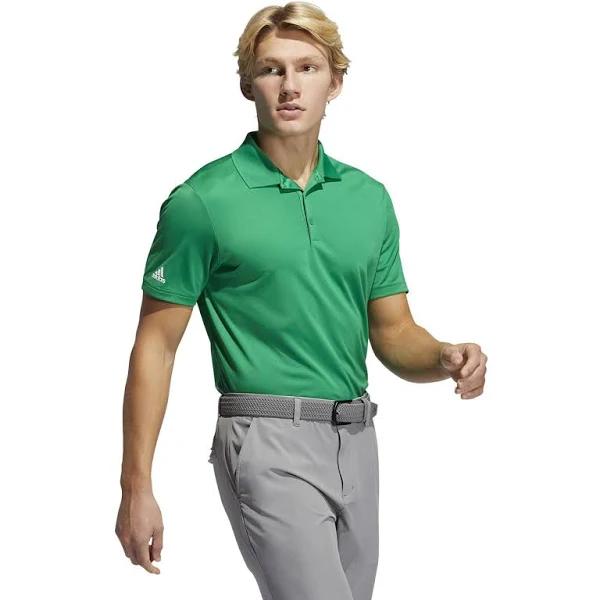 Adidas Performance Stretch Polo Shirt - Green - Size: S