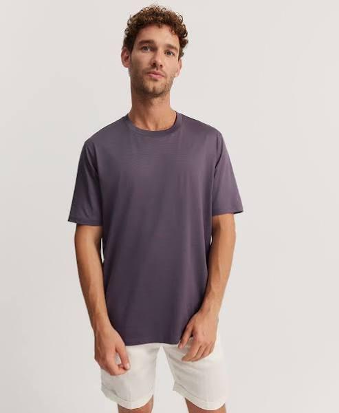 Country Road Mercerised T-Shirt Large Plum AU840890