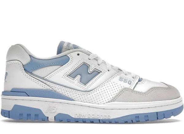 New Balance 550 Sneakers in White and Blue