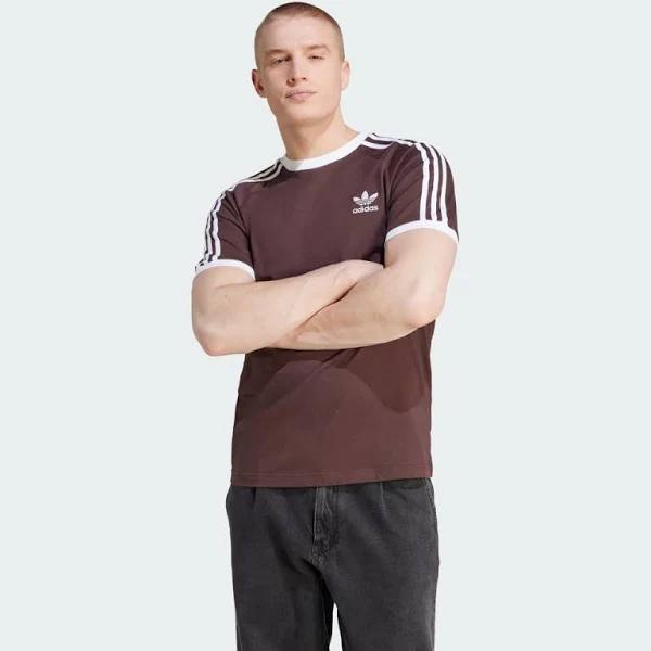 adidas-Adicolor Classics 3-Stripes Tee-Men-Shadow Brown-M