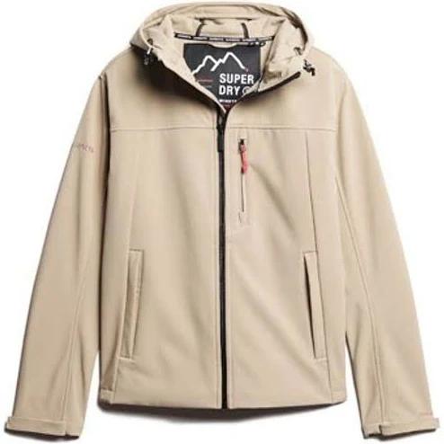 Superdry Softshell Jacket Beige Black - M