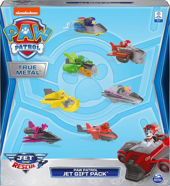 Paw Patrol, True Metal Jet to The Rescue Gift Pack With 7 Collectible Die-Cast Vehicles, 1:55 Scale, Amazon Exclusive