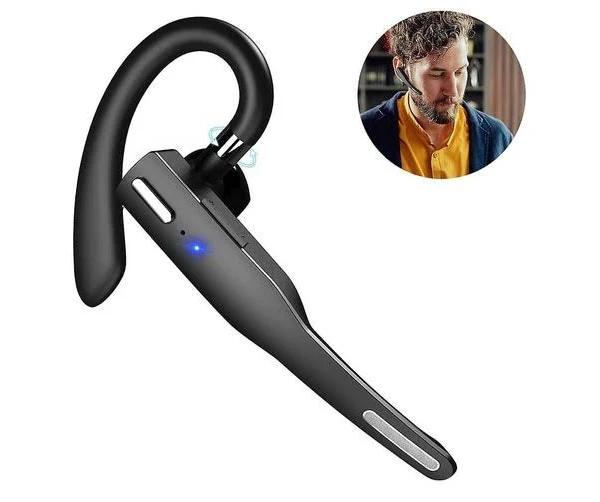 Bluetooth Earpiece for Cell Phone, Bluetooth Headset Compatible with Android Phones and Iphone. Bluetooth Headphone with Noise Canceling for Business