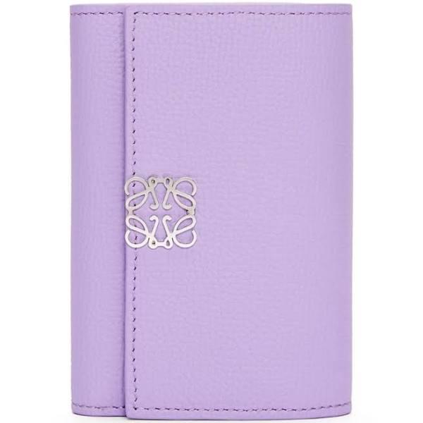 Loewe Small Leather Anagram Vertical Wallet - Purple - O/S