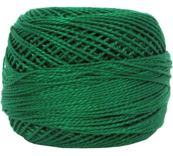 DMC Pearl Cotton Ball Size 8 87yd Very Dark Emerald Green