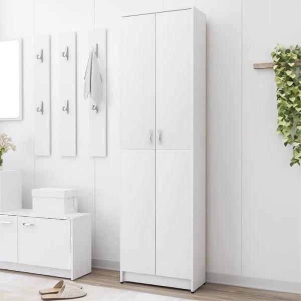 Hallway Wardrobe White 55x25x189 cm Chipboard