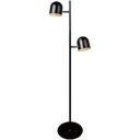 LEDlux Blakely Led Dimmable 2 Light Floor Lamp in Black